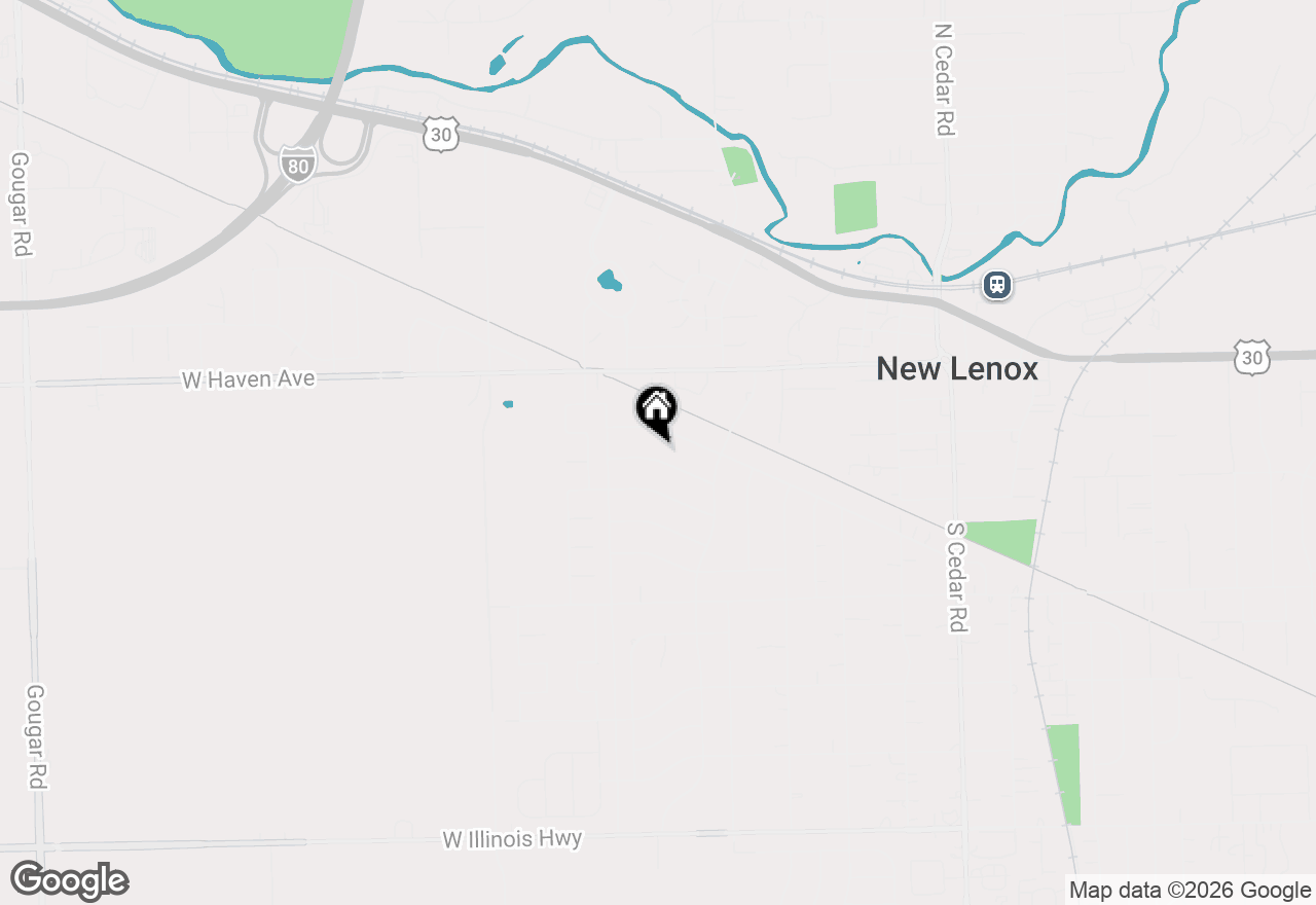 Map of 617 Misty Creek Drive, New Lenox, IL 60451