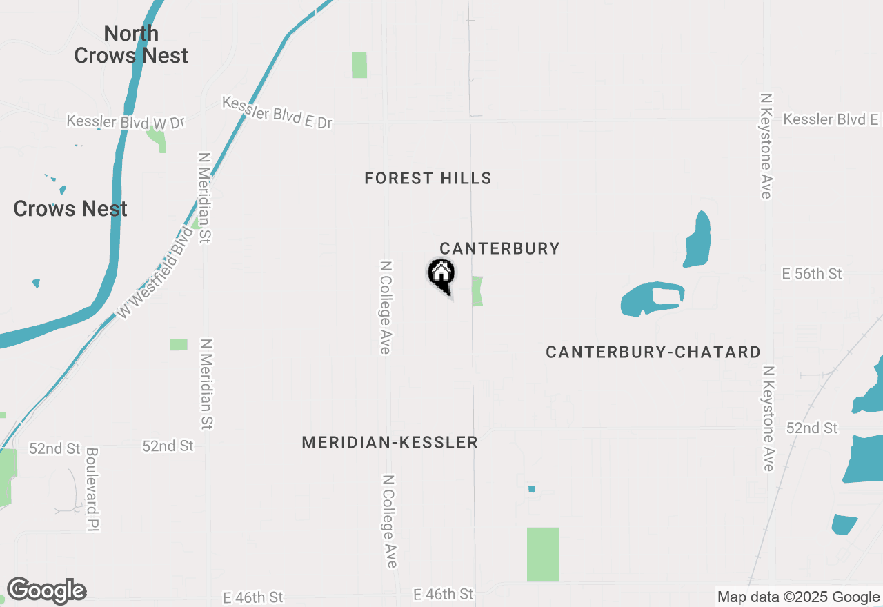 Map of 5529 Guilford Avenue, Indianapolis, IN 46220