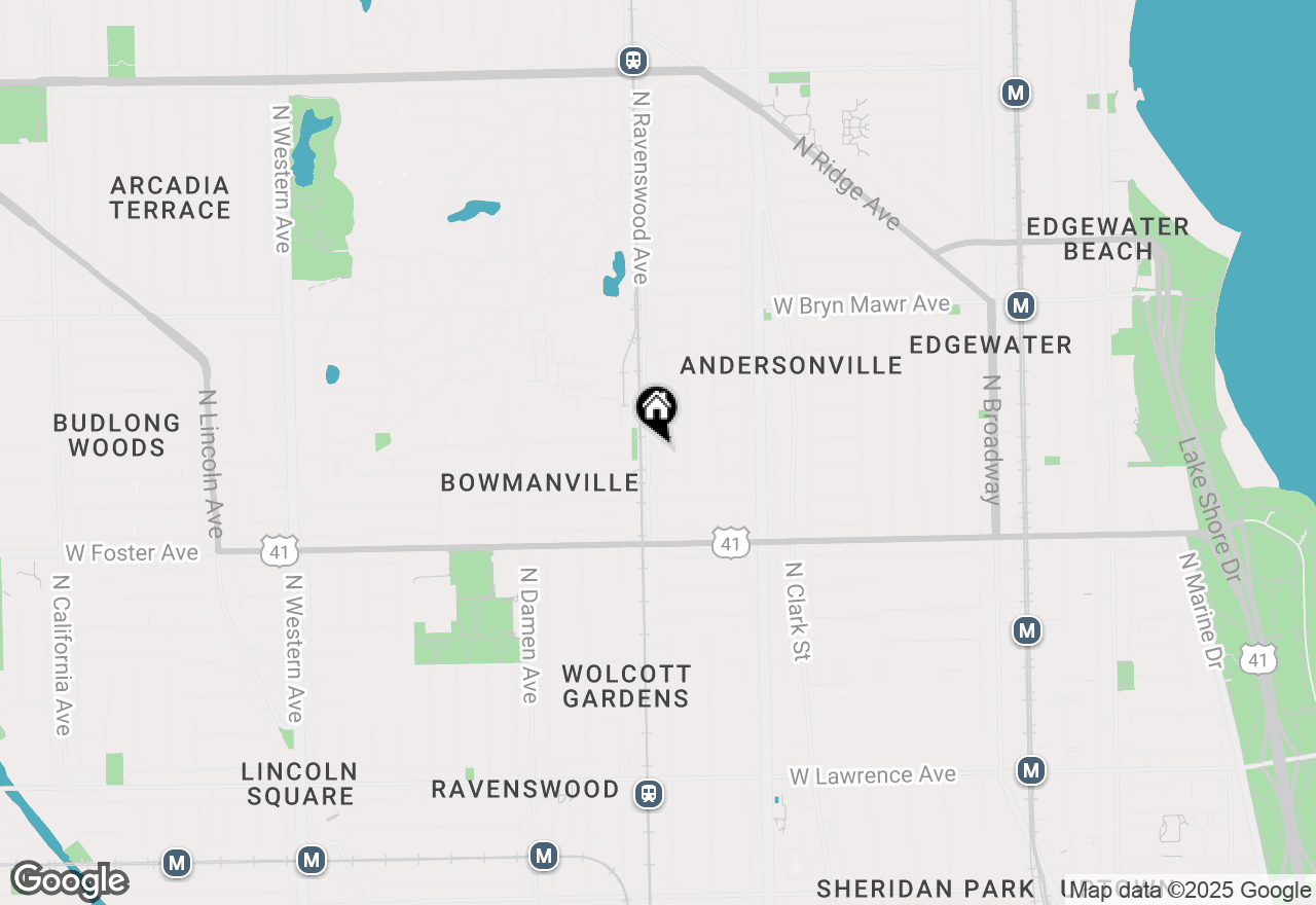 Map of 1750 W Summerdale Avenue #1, Chicago, IL 60640