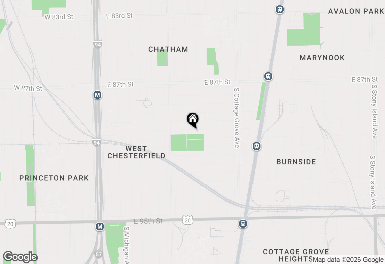 Map of 518 E 90th Street, Chicago, IL 60619