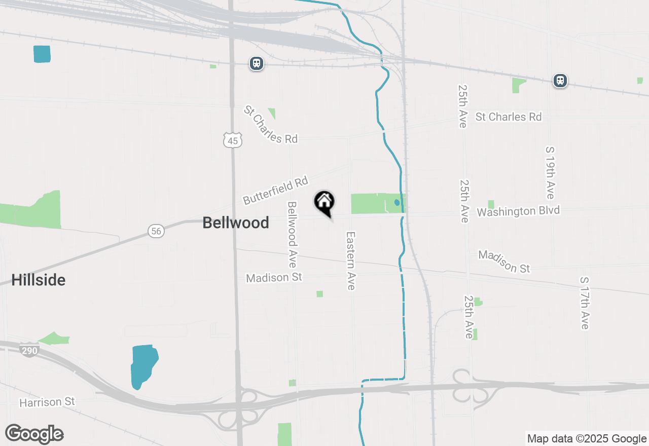 Map of 609 Linden Avenue, Bellwood, IL 60104