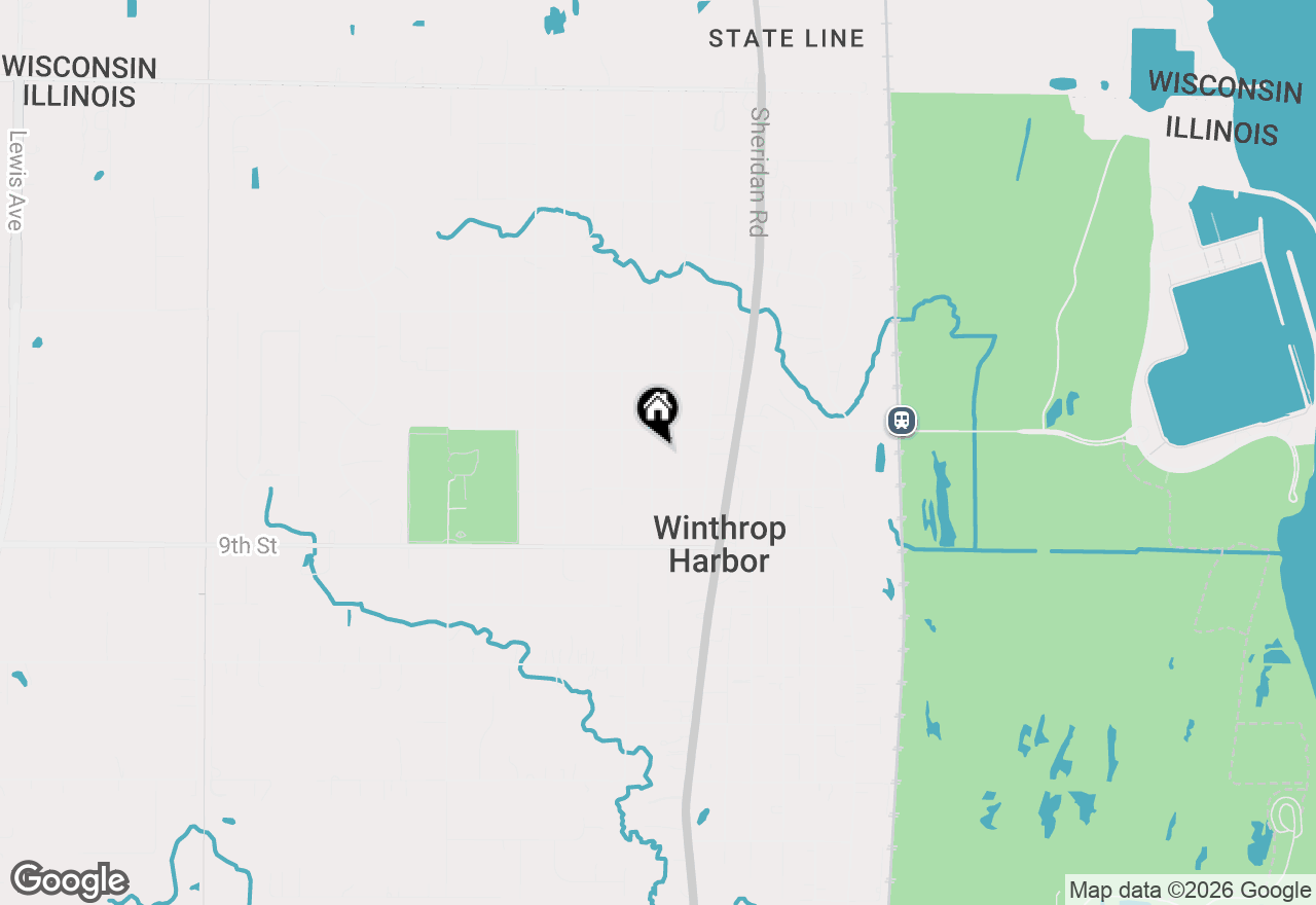 Map of 717 Kirkwood Avenue, Winthrop Harbor, IL 60096