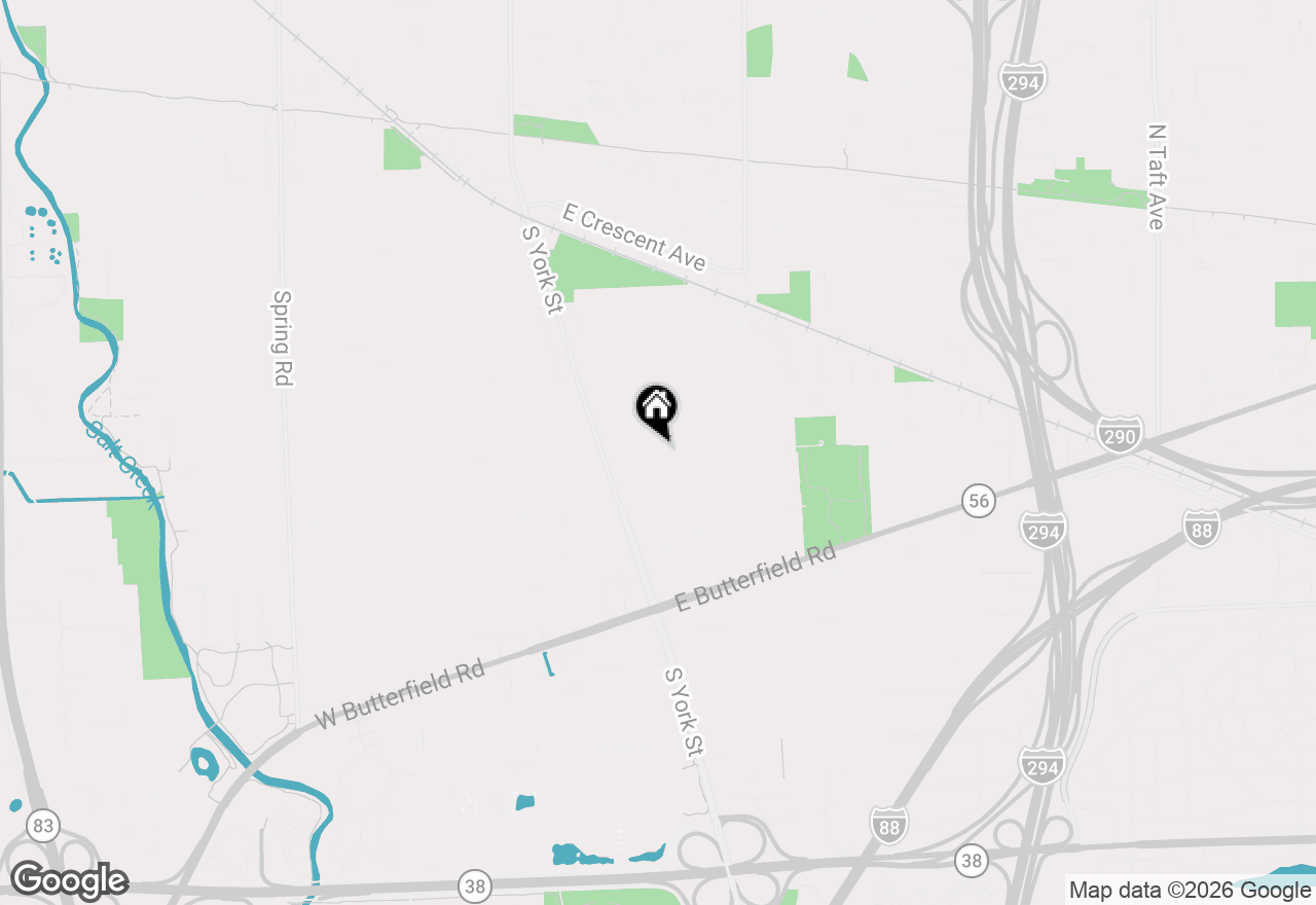 Map of 223 E Adams Street, Elmhurst, IL 60126