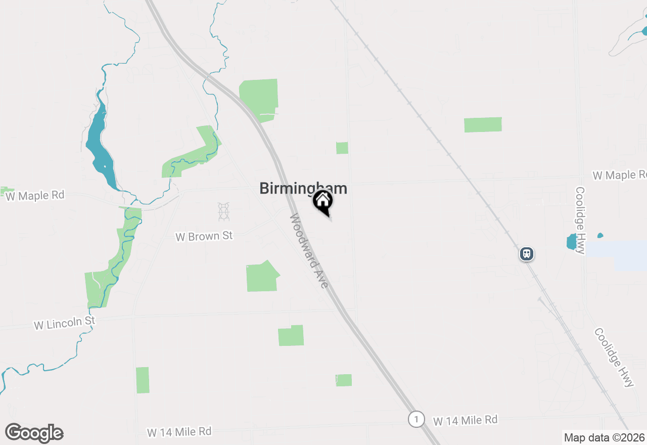 Map of 864 Chestnut Street, Birmingham, MI 48009