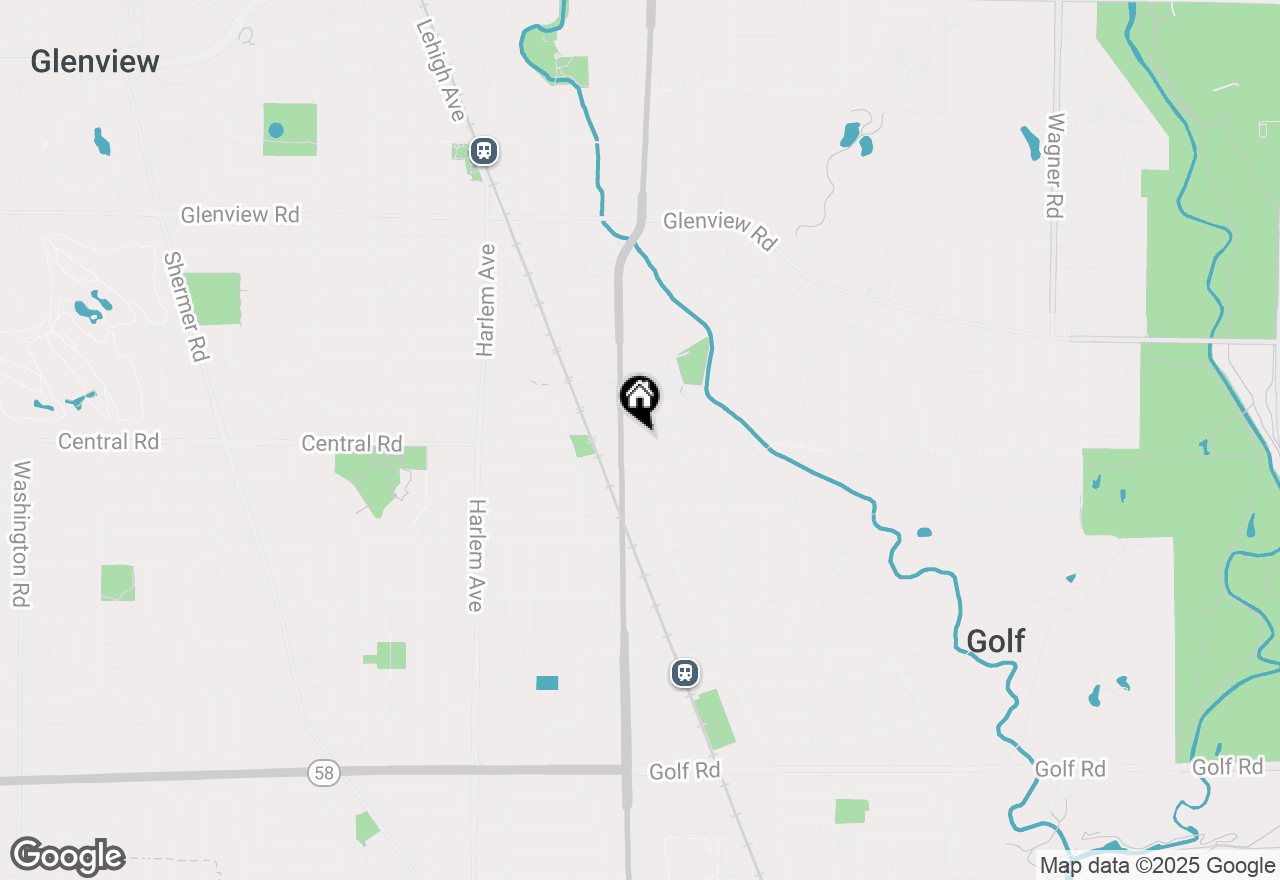 Map of 605 Waukegan Road #1G, Glenview, IL 60025
