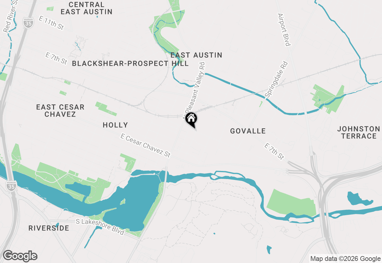 Map of 2905 E 5th St #A, Austin, TX 78702