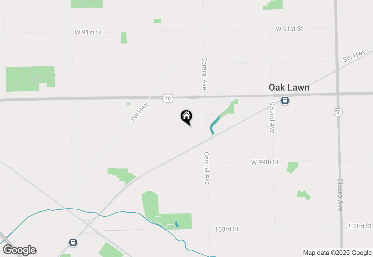 Map of 9648 Major Avenue, Oak Lawn, IL 60453