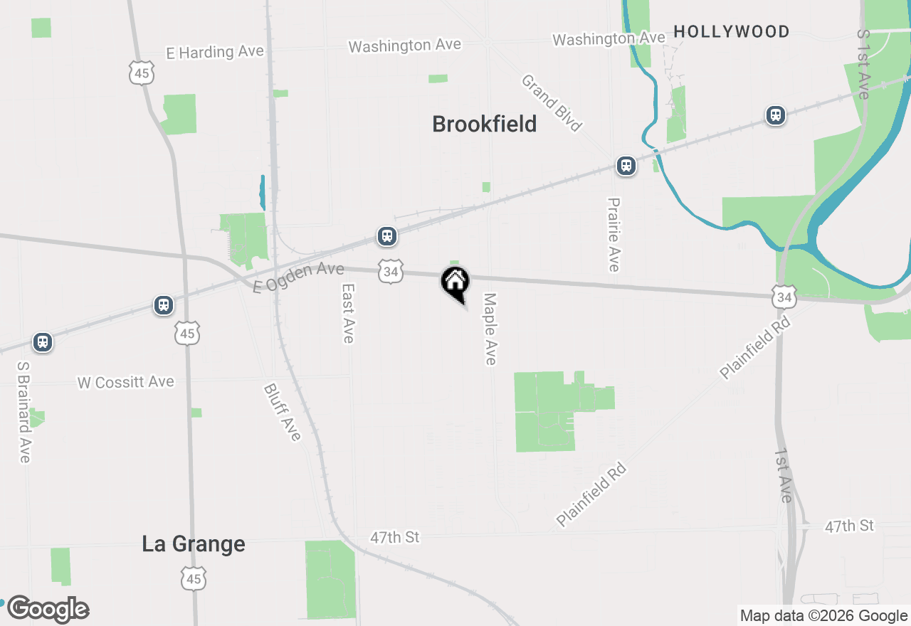 Map of 4145 Madison Avenue, Brookfield, IL 60513