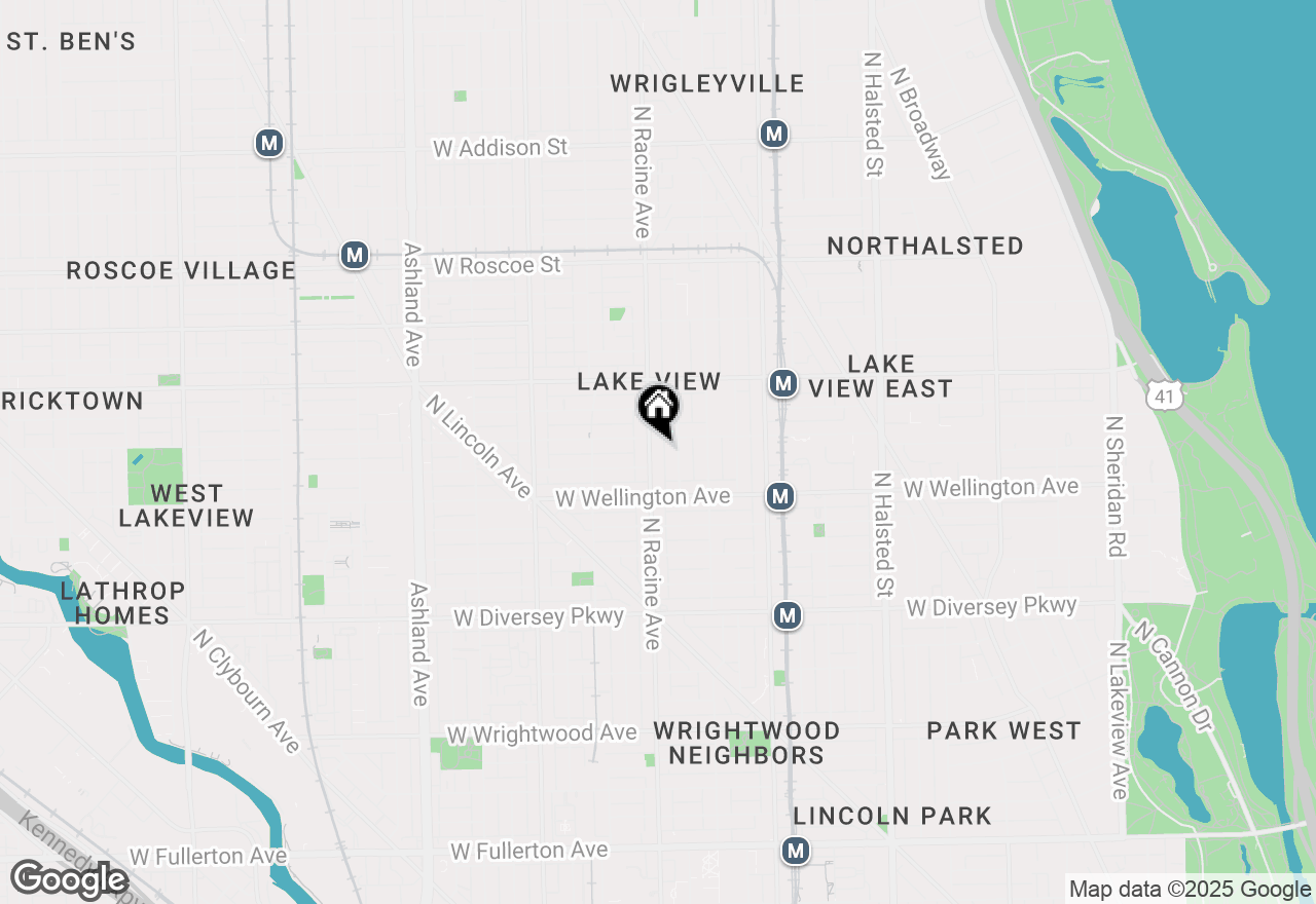 Map of 3047 N Racine Avenue #3, Chicago, IL 60657
