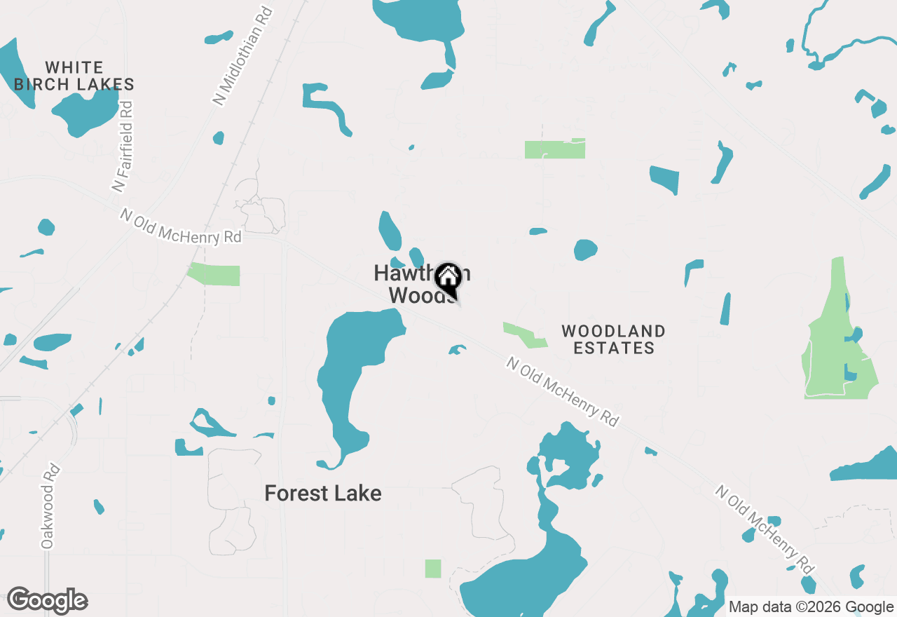 Map of 8 Hawthorn Ridge Drive, Hawthorn Woods, IL 60047