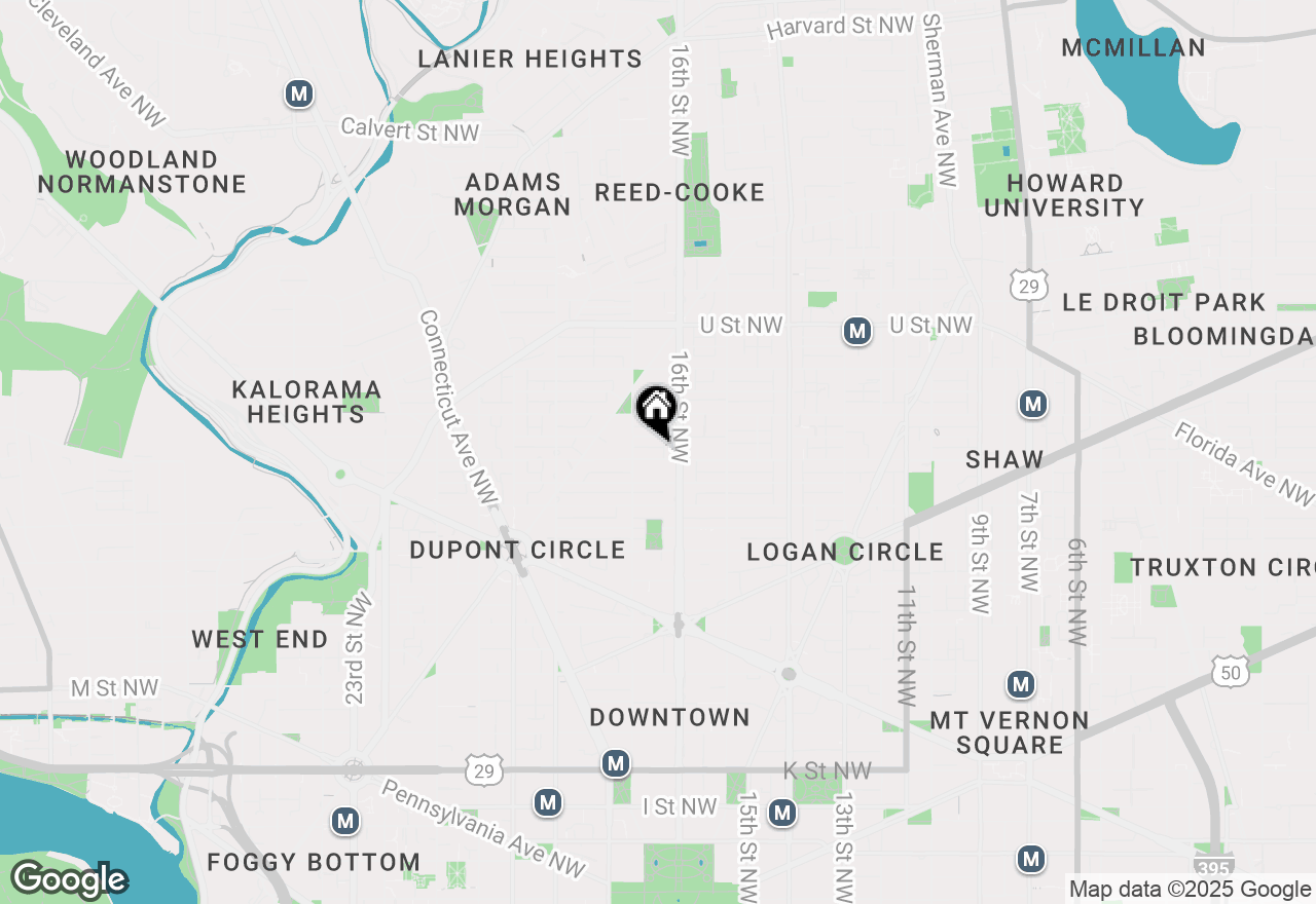 Map of 1619 R Street Nw #501, Washington, DC 20009