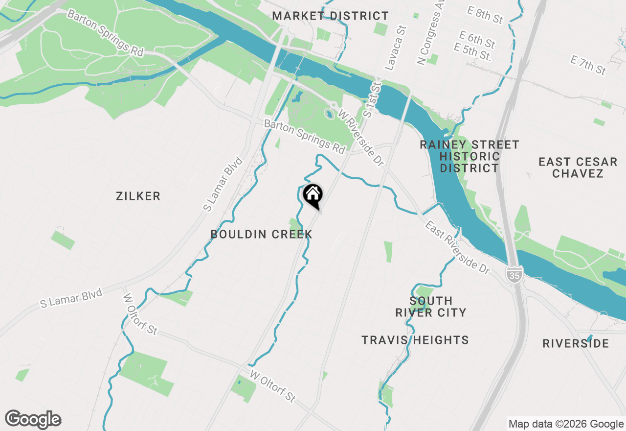 Map of 900 S 1st St #421, Austin, TX 78704