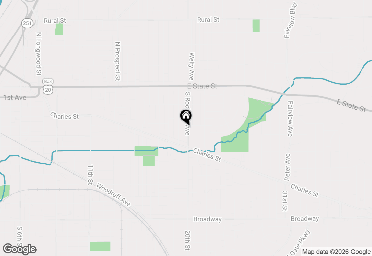 Map of 531 S Rockford Avenue, Rockford, IL 61104