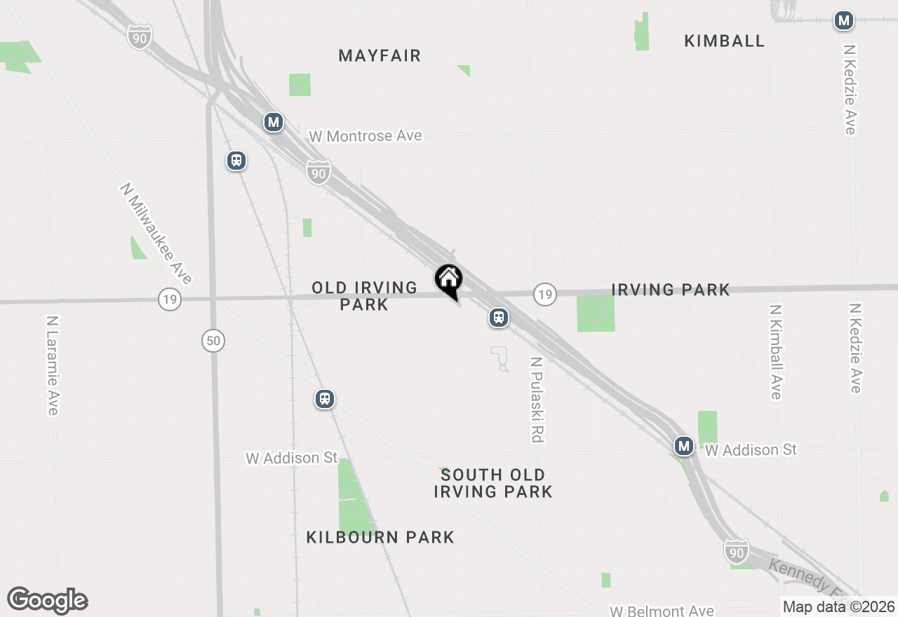 Map of 3938 N Keeler Avenue #2W, Chicago, IL 60641