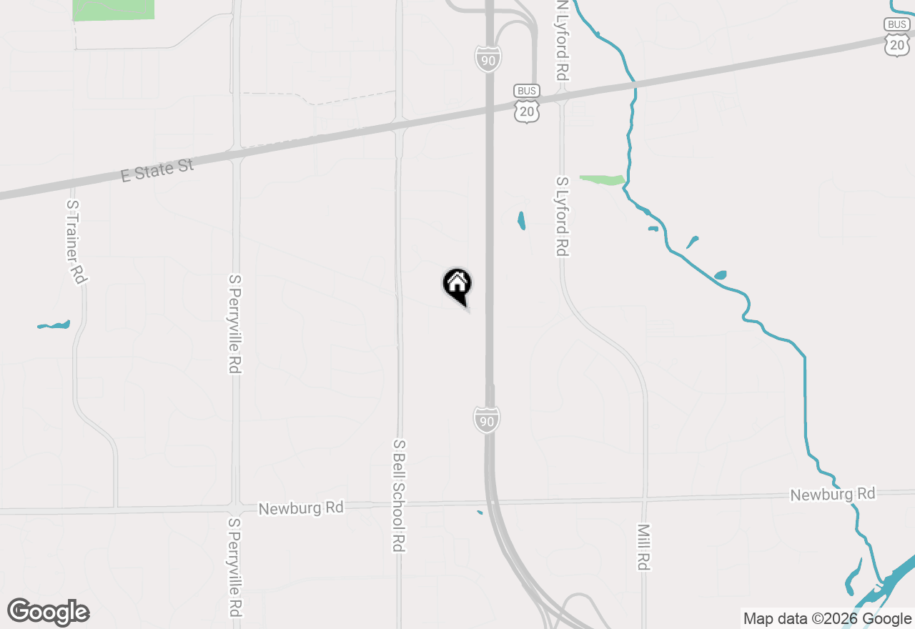 Map of 7681 Mill Road, Rockford, IL 61108