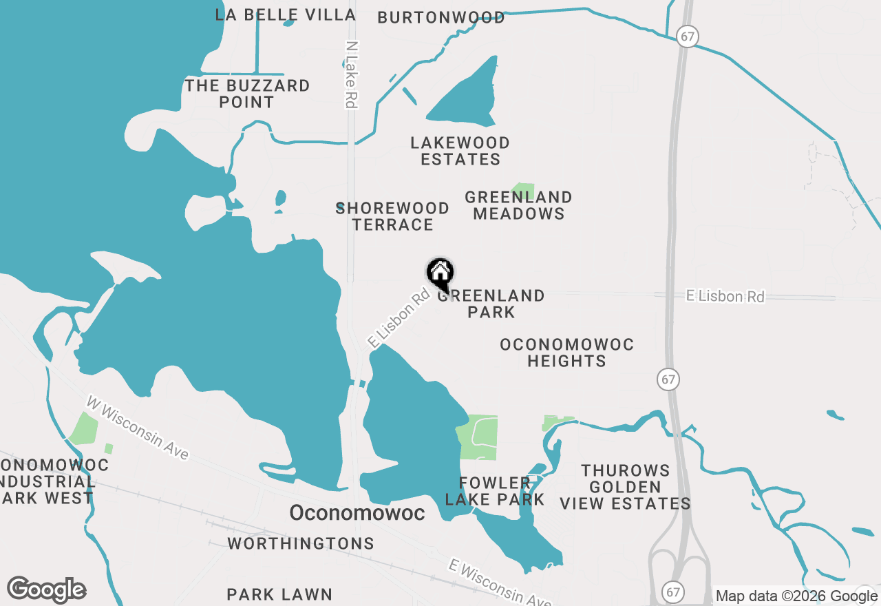 Map of 601 Pine Ter, Oconomowoc, WI 53066