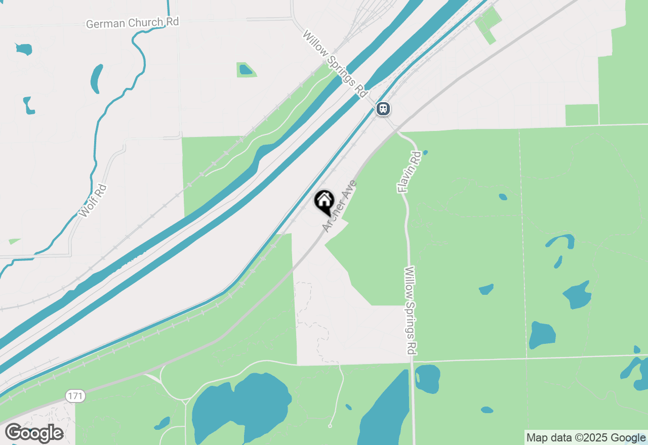 Map of 145 Willow Creek Lane, Willow Springs, IL 60480