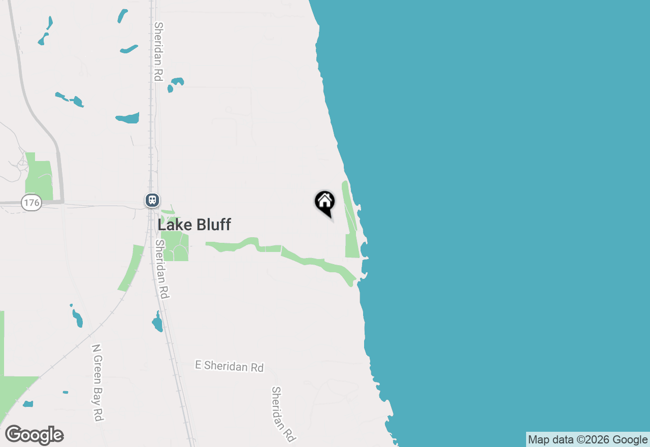 Map of 625 E Center Avenue, Lake Bluff, IL 60044