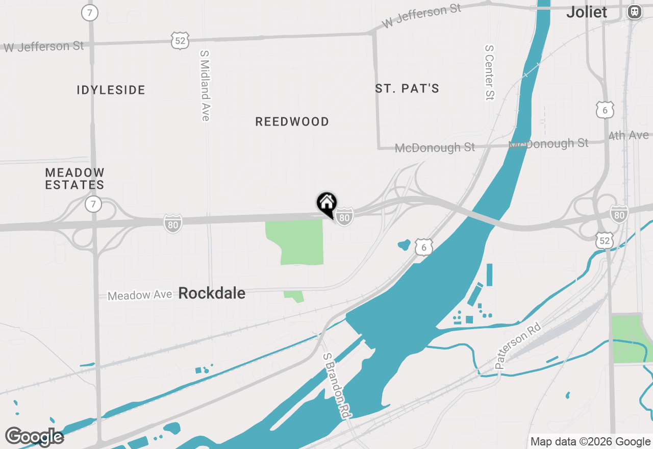 Map of 602 Wheeler Avenue, Joliet, IL 60436