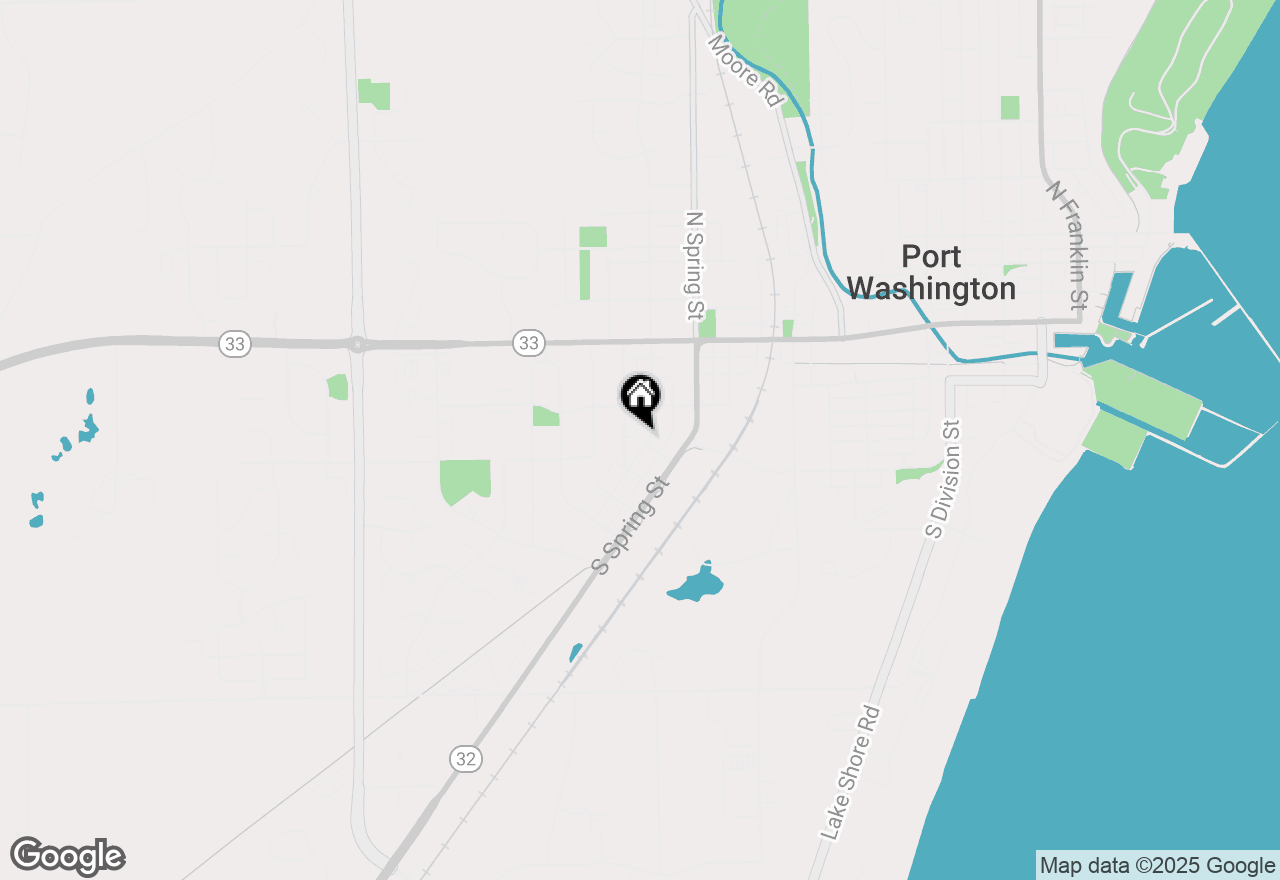 Map of 345 S Garfield Ave, Port Washington, WI 53074
