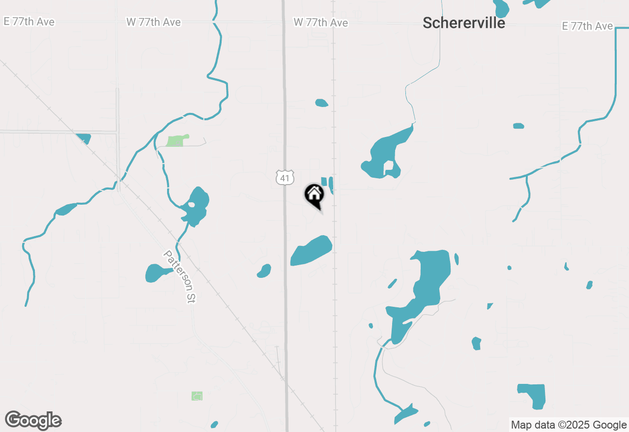 Map of 8433 Dancing Waters Lane, St. John, IN 46373