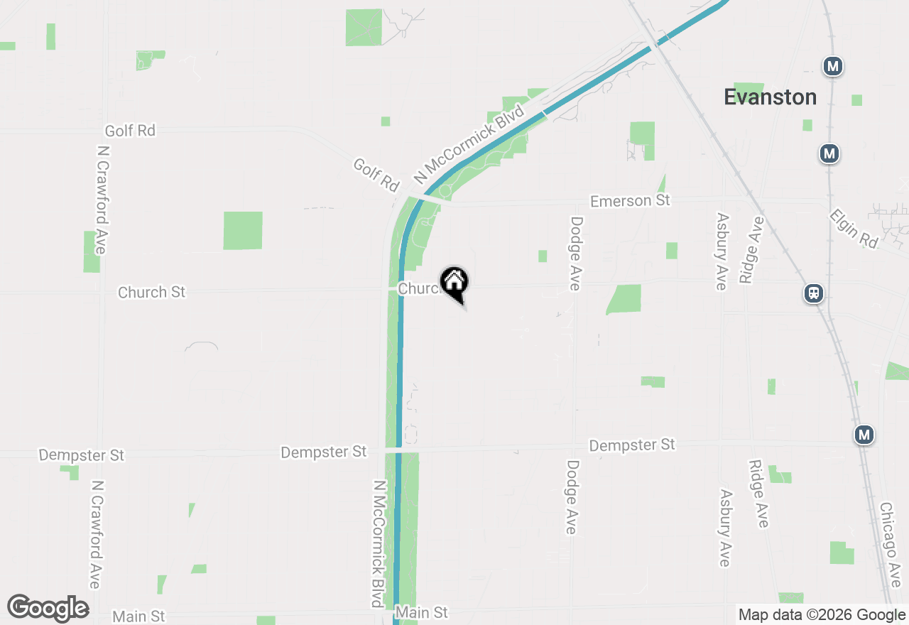 Map of 1619 Fowler Avenue, Evanston, IL 60201