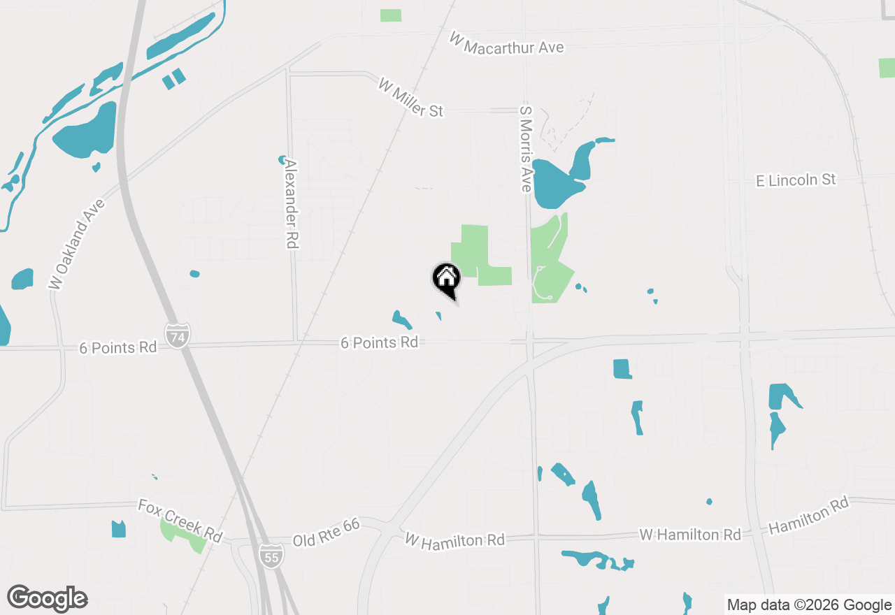 Map of 1705 Longden Avenue, Bloomington, IL 61701