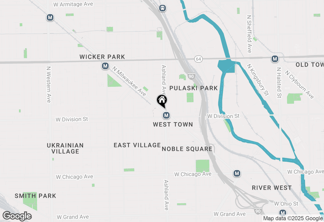 Map of 1234 N Milwaukee Avenue #3, Chicago, IL 60622
