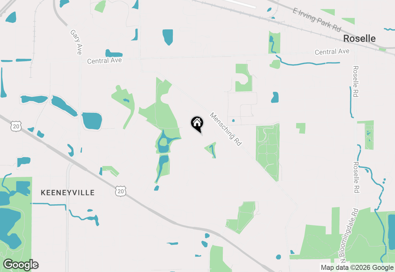 Map of 436 Fordham Place, Roselle, IL 60172