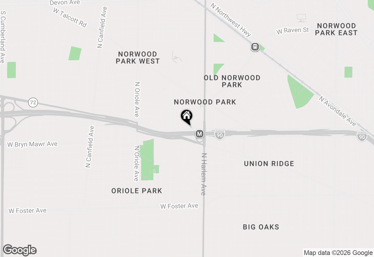Map of 7300 W Bryn Mawr Avenue, Chicago, IL 60631
