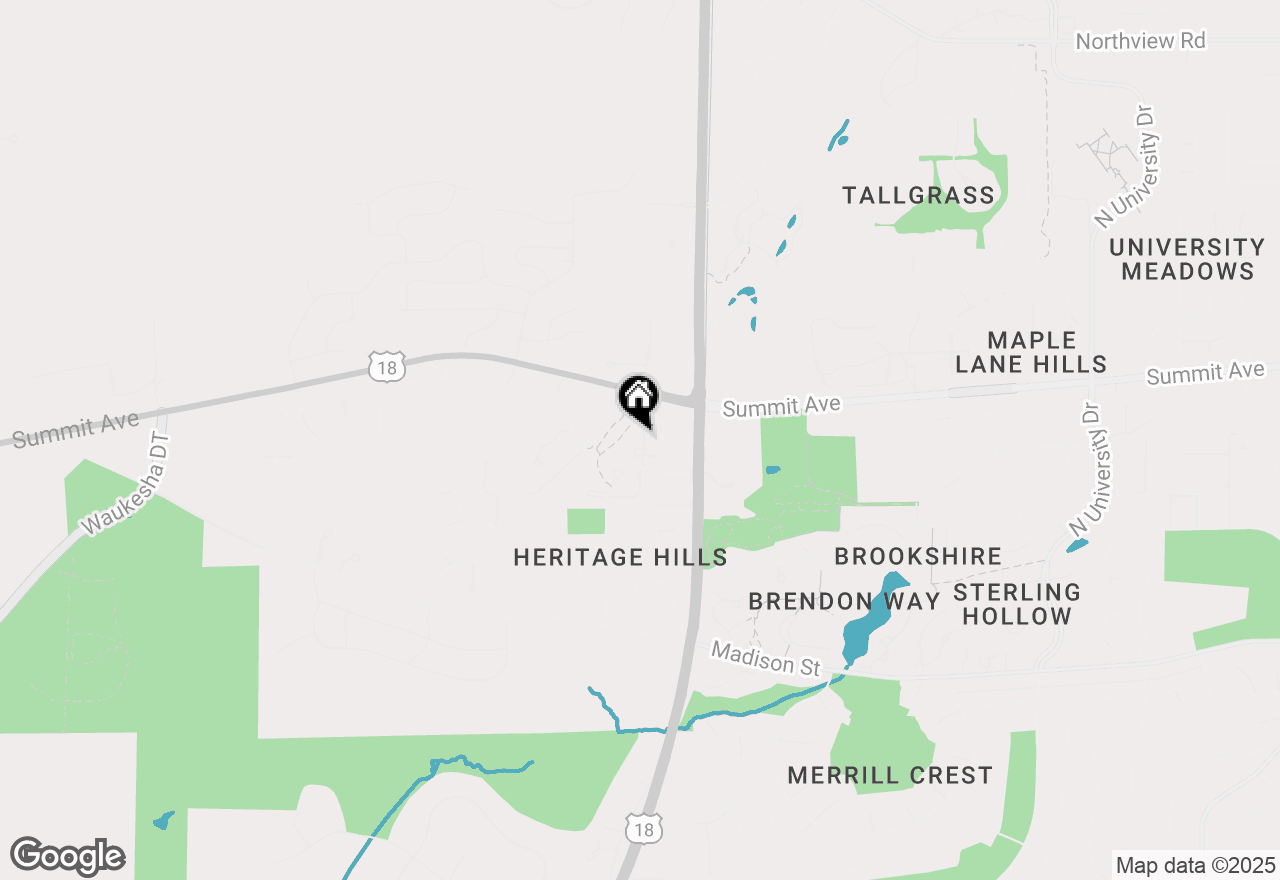 Map of 3300 Cedar Hollow Ct #D, Waukesha, WI 53188