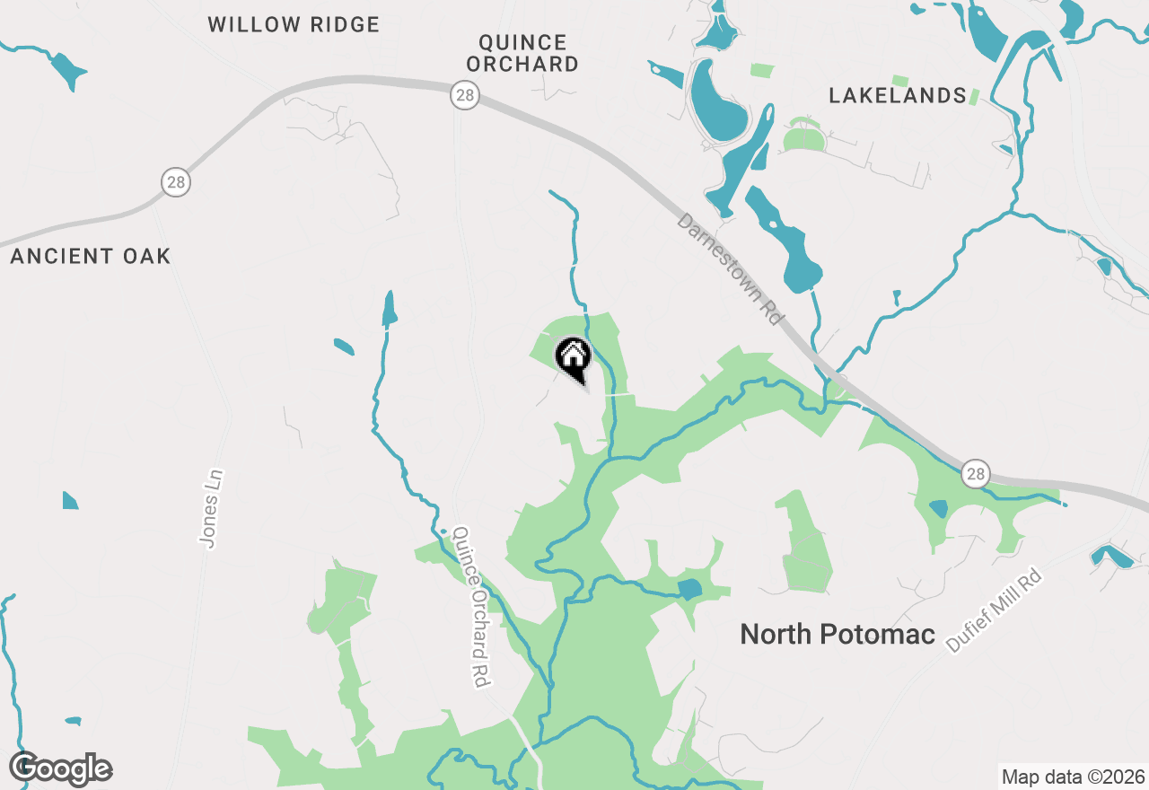 Map of 15208 Bunchberry Court, North Potomac, MD 20878