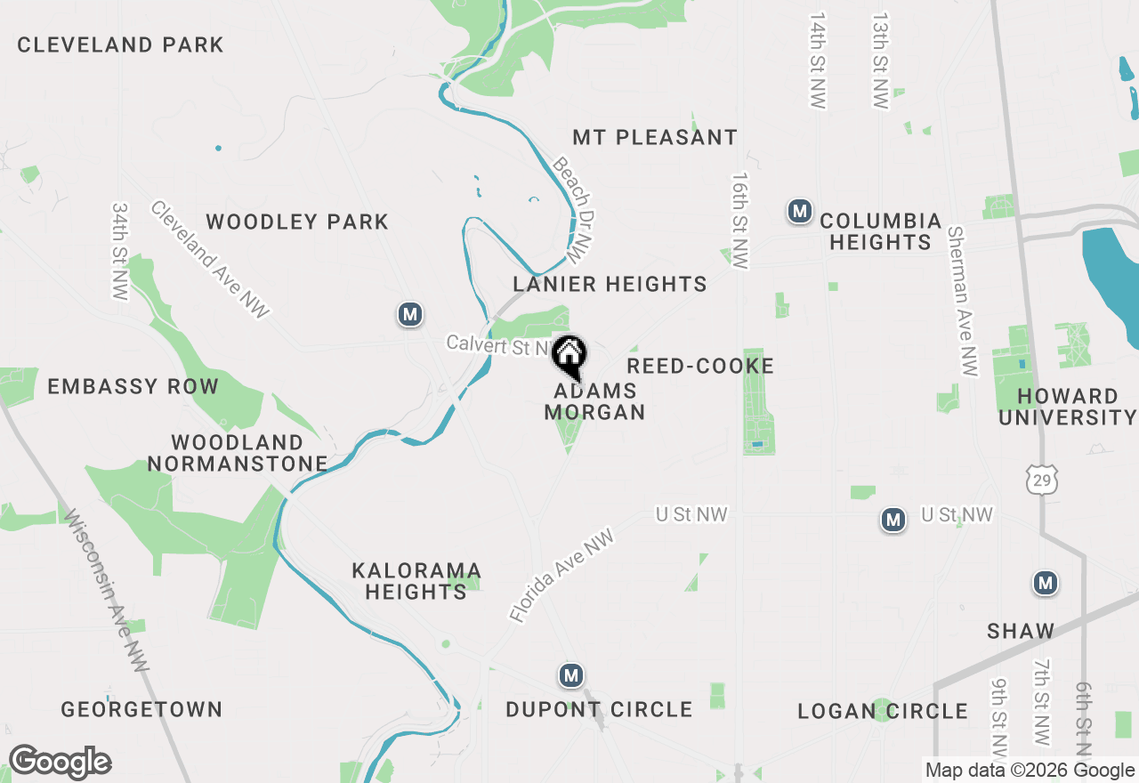 Map of 1843 Mintwood Place Nw #110, Washington, DC 20009