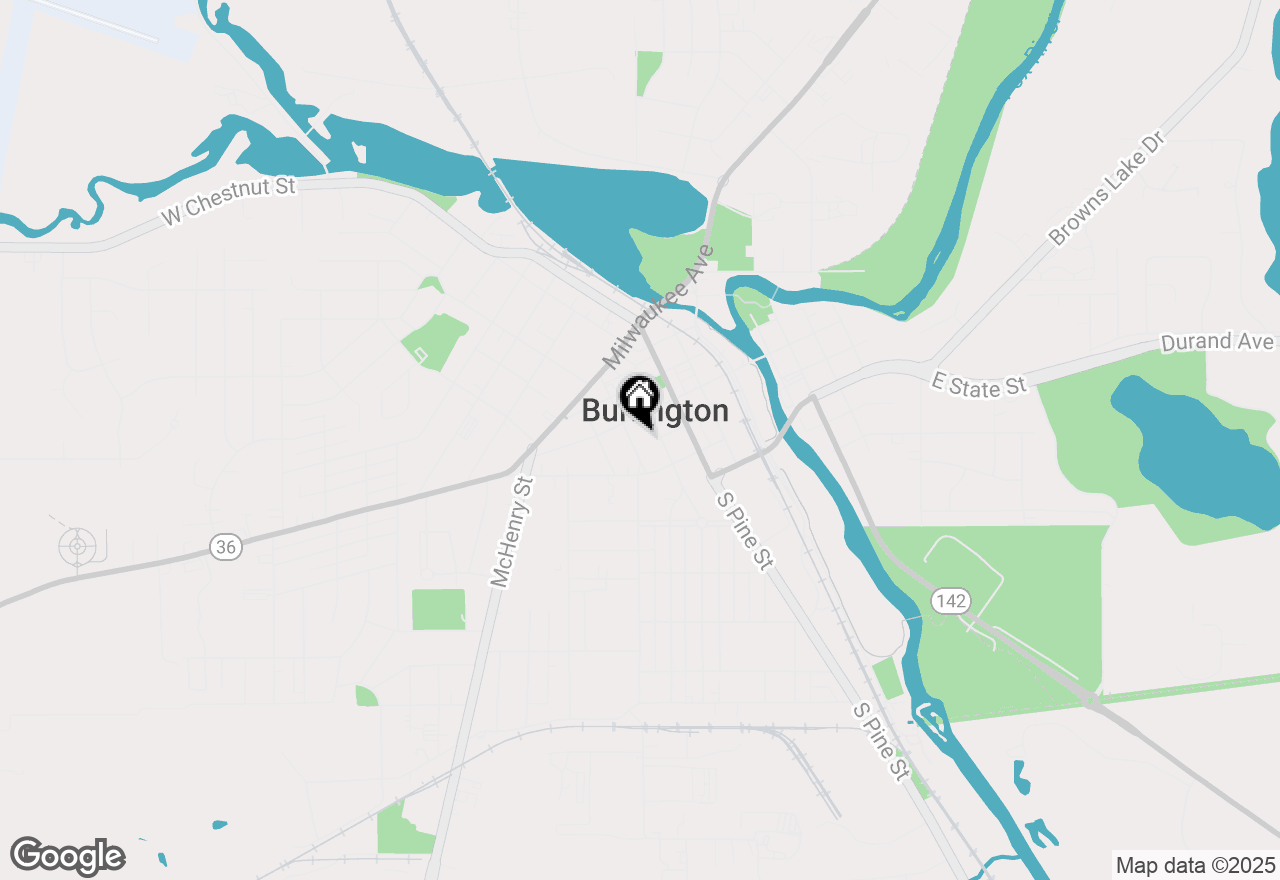 Map of 200 N Kane St, Burlington, WI 53105