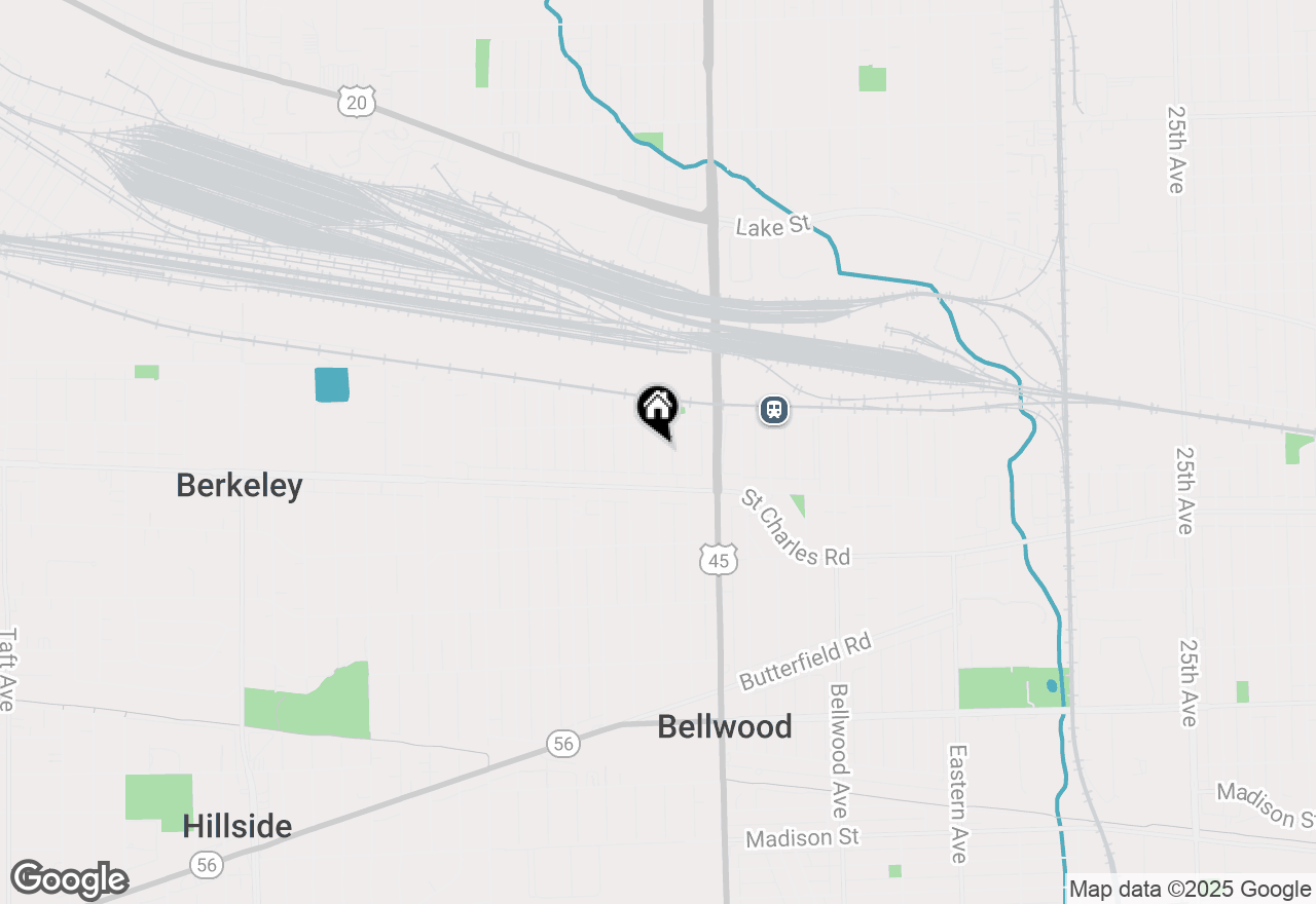 Map of 120 Hyde Park Avenue, Bellwood, IL 60104