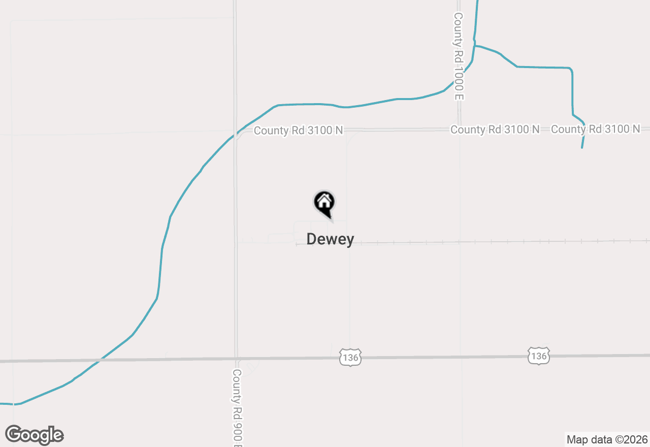 Map of 13 Willow Street, Dewey, IL 61840