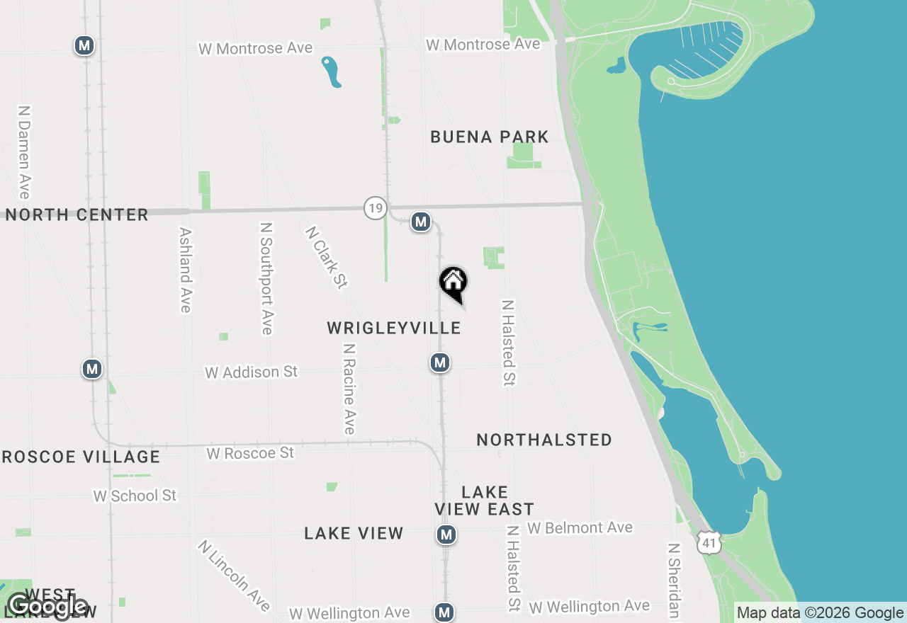 Map of 3721 N Wilton Avenue #1, Chicago, IL 60613