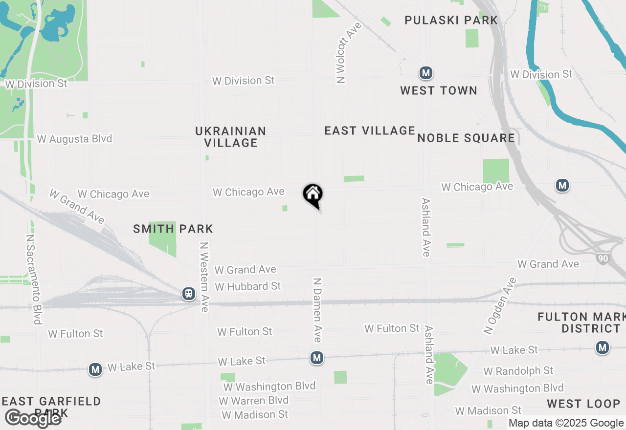 Map of 2002 W Huron Street, Chicago, IL 60612