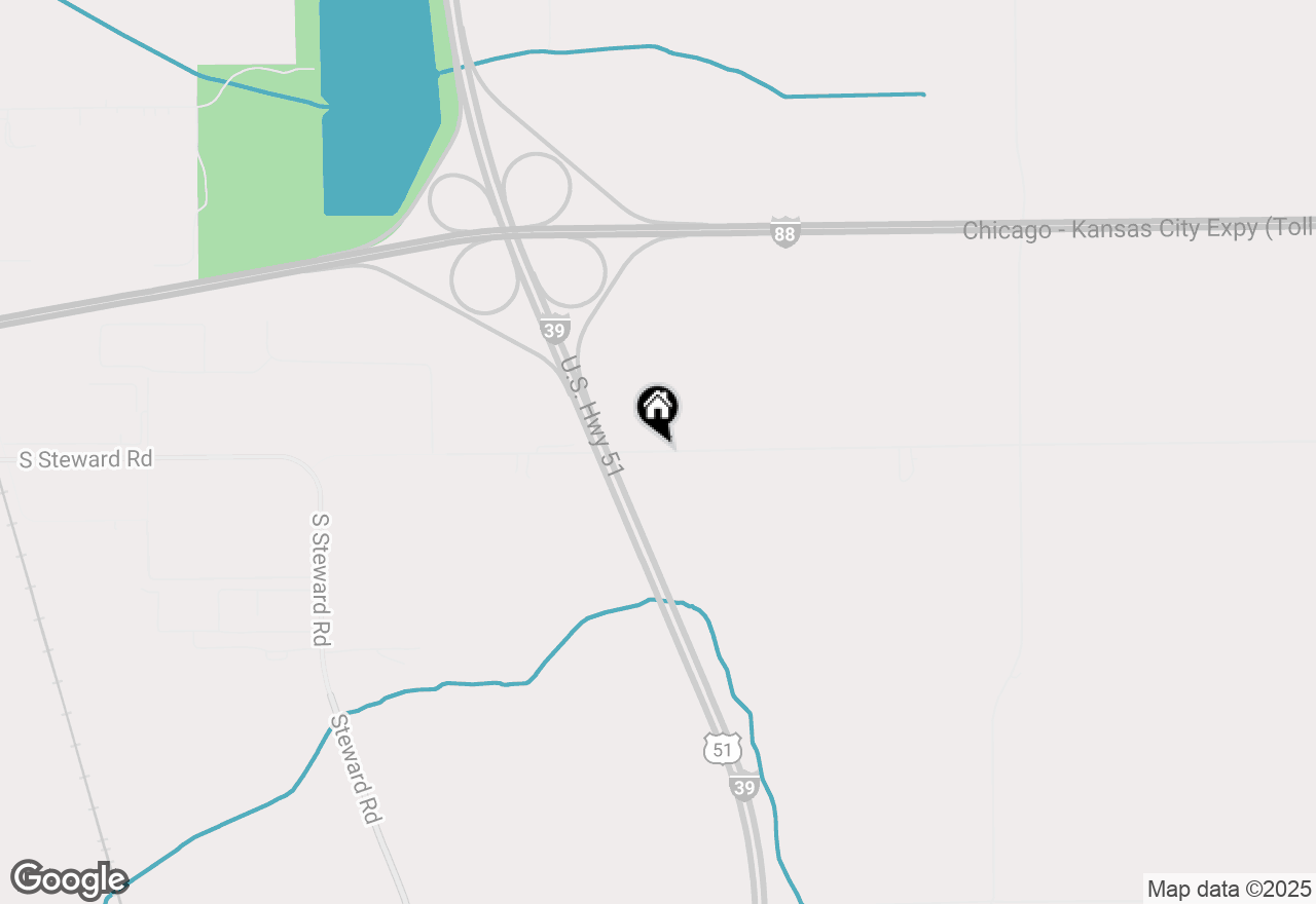 Map of 160 Ritchie Road, Rochelle, IL 61068