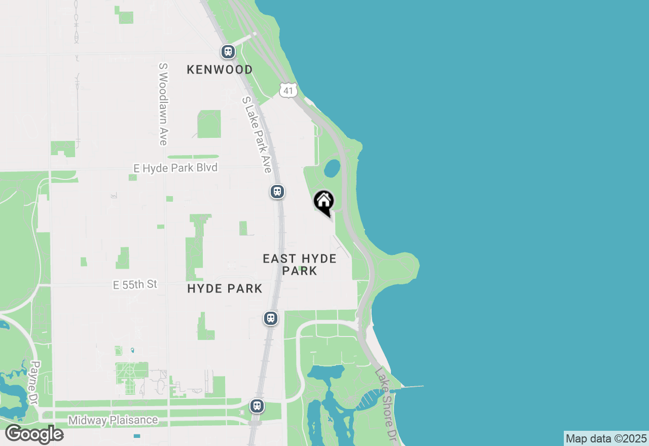 Map of 1716 E 54th Street #F, Chicago, IL 60615