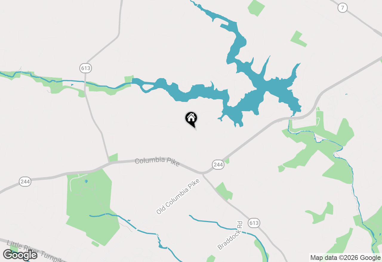 Map of 3845 Pinewood Terrace, Falls Church, VA 22041