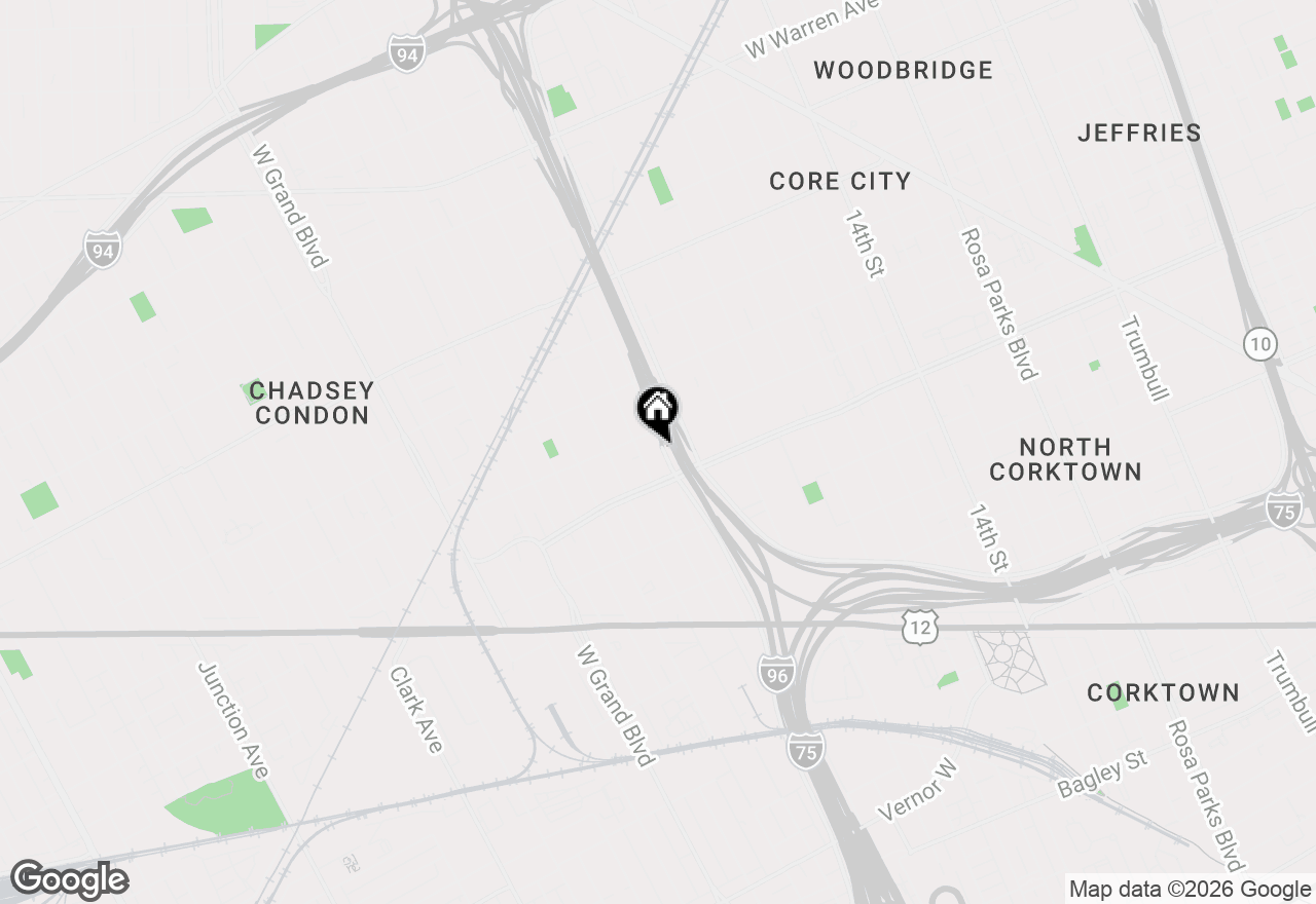 Map of 3565 W Jeffries Freeway, Detroit, MI 48208