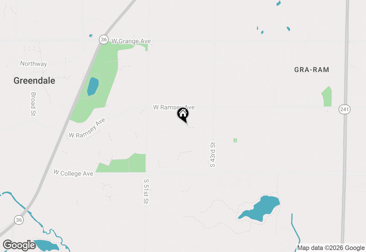 Map of 5938 Sugarbush Ln, Greendale, WI 53129