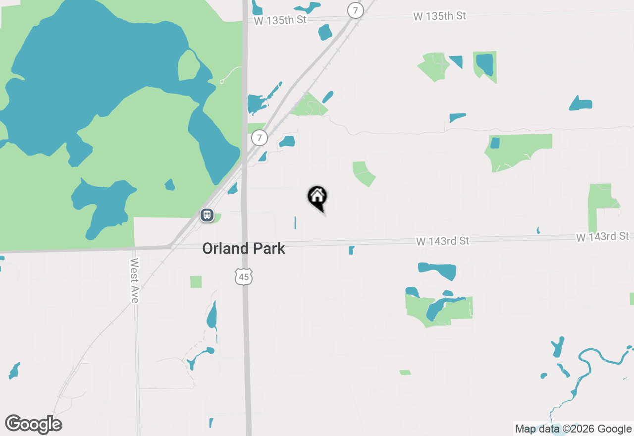 Map of 9315 W 142nd Street #102, Orland Park, IL 60462