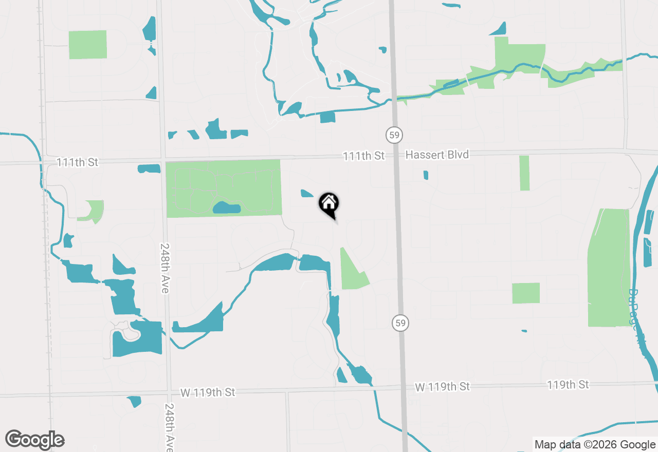 Map of 11330 S Highland Drive, Plainfield, IL 60585