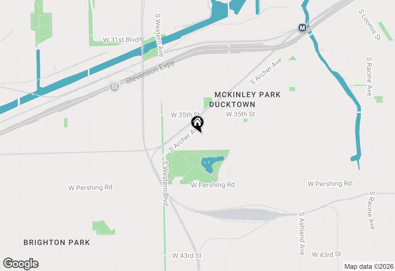 Map of 3609 S Leavitt Street, Chicago, IL 60609