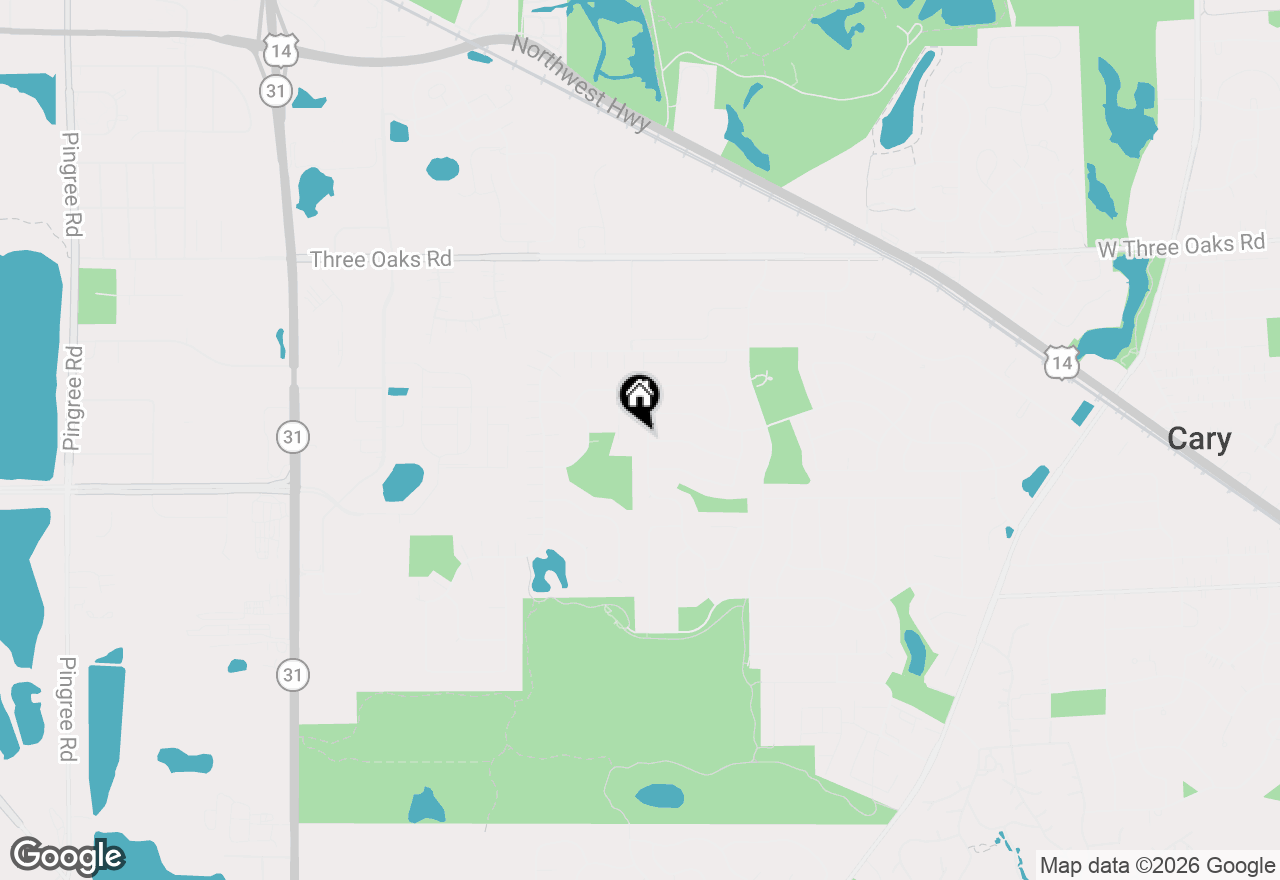 Map of 300 Hampton Street, Cary, IL 60013