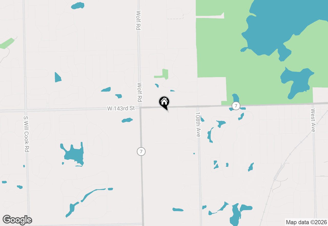Map of 11022 Fawn View Circle, Orland Park, IL 60467