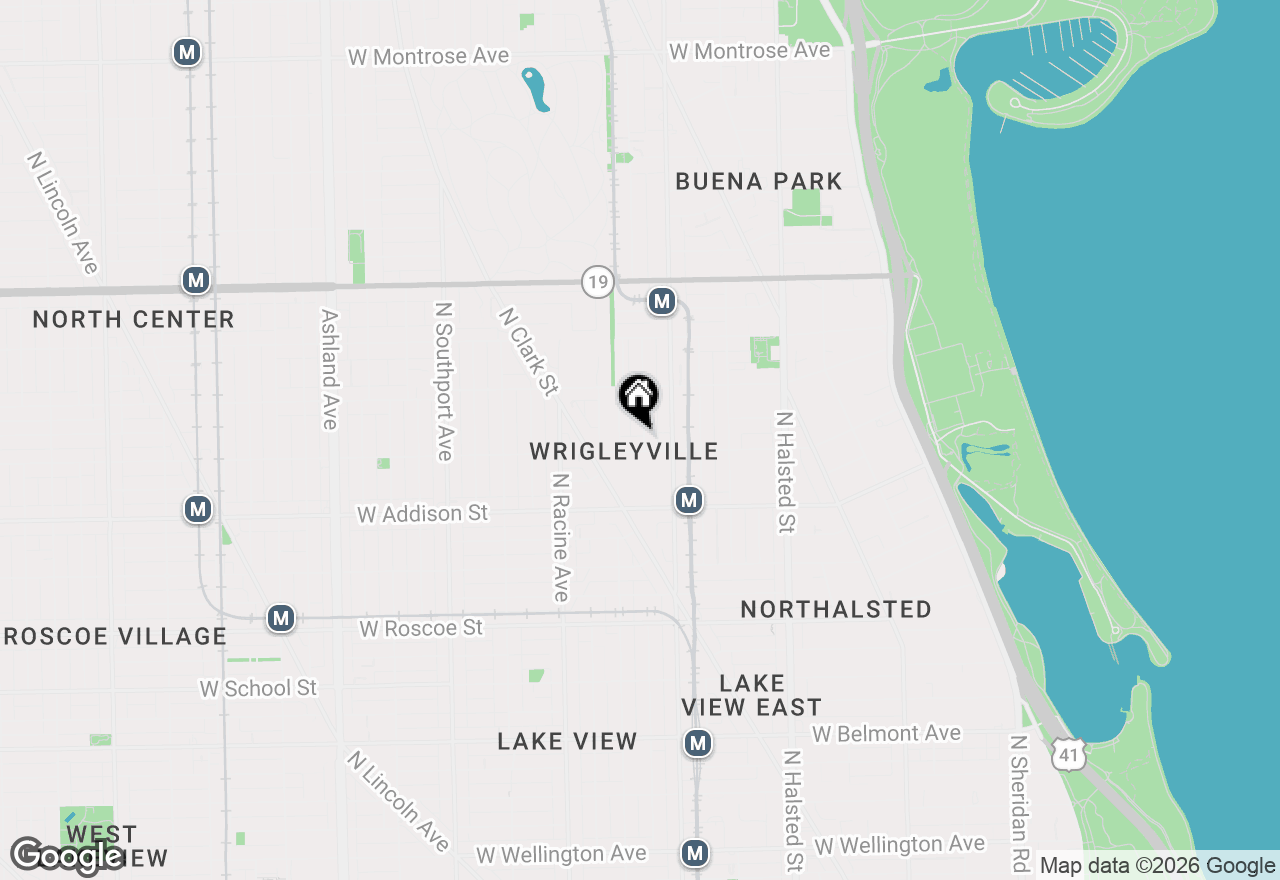 Map of 3710 N Kenmore Avenue #1, Chicago, IL 60613