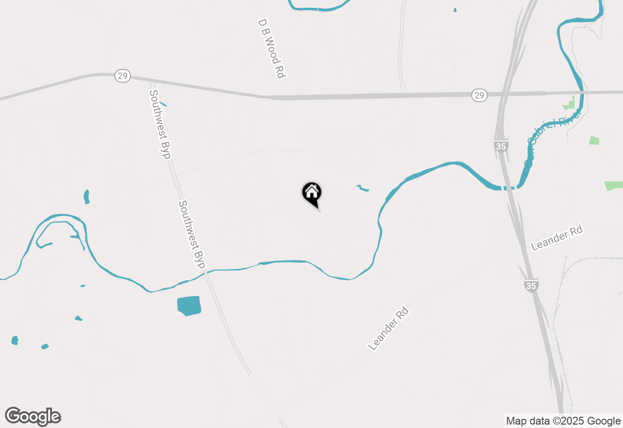 Map of 116 Three Oaks Ln, Georgetown, TX 78628